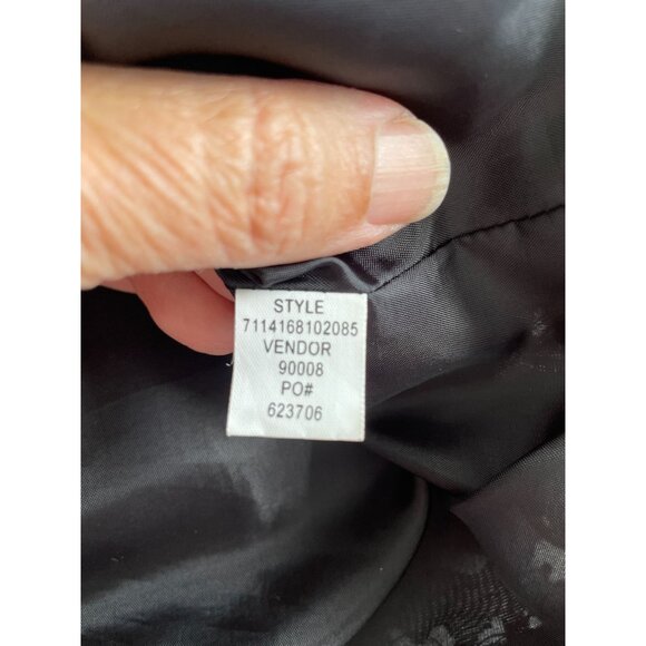 Multiples Black Long-Sleeve Button-Up Top Jacket Abstract Pattern M Whimsigoth - Picture 8 of 10